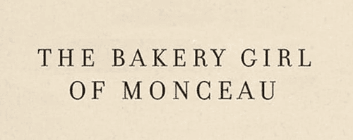 The Bakery Girl of Monceau